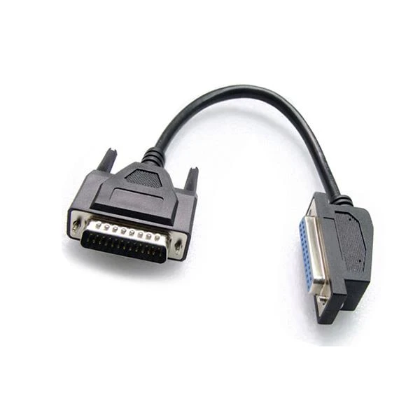 9o degree angle DB25 female to db25 male cable