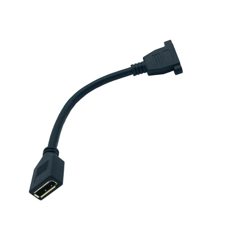 Faceplate DisplayPort Female Socket Panel Mount Cable